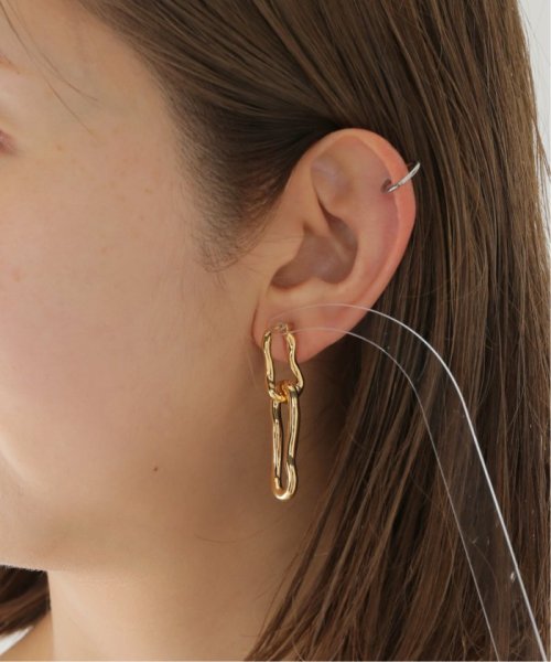 journal standard  L'essage (ジャーナルスタンダード　レサージュ)/【Missoma/ミッソマ】MOLTEN OVATE MISMATCH HOOP EARRI：ピアス（両耳）/img10