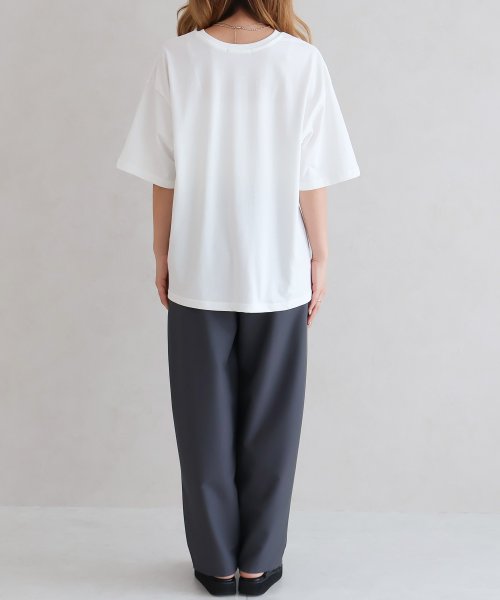 SocialGIRL(ソーシャルガール)/接触冷感ETOILEロゴTシャツ　半袖　綿100%/img12