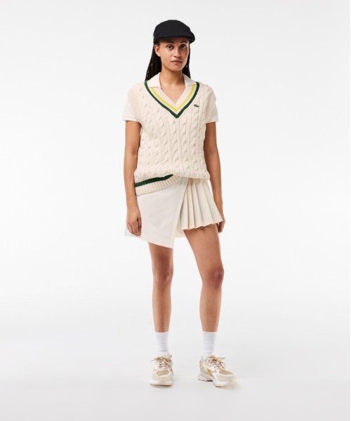 LACOSTE(ラコステ)/Vネックケーブルニットベスト/img05