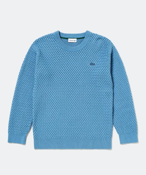 バスケットニットクルーネックセーター 