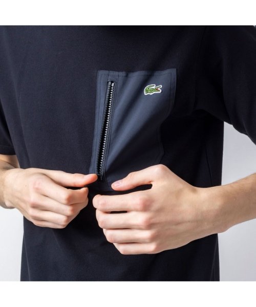 LACOSTE Mens(ラコステ　メンズ)/アウトドアジップポケット鹿の子地半袖Tシャツ/img04