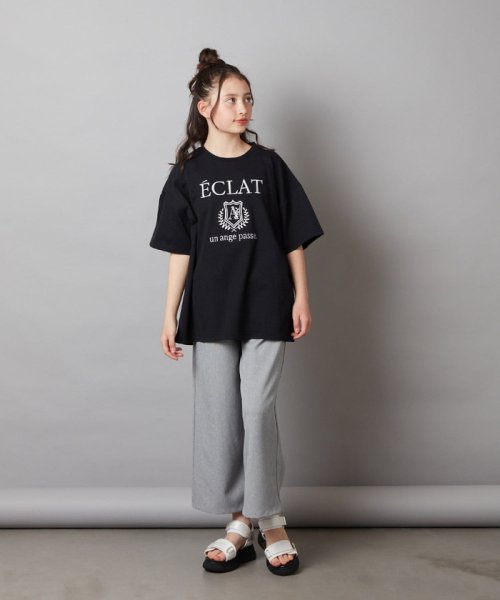 a.v.v(KID'S)(アー・ヴェ・ヴェキッズ)/[120－130]エンブレム刺繍オーバーシルエットＴシャツ/img25