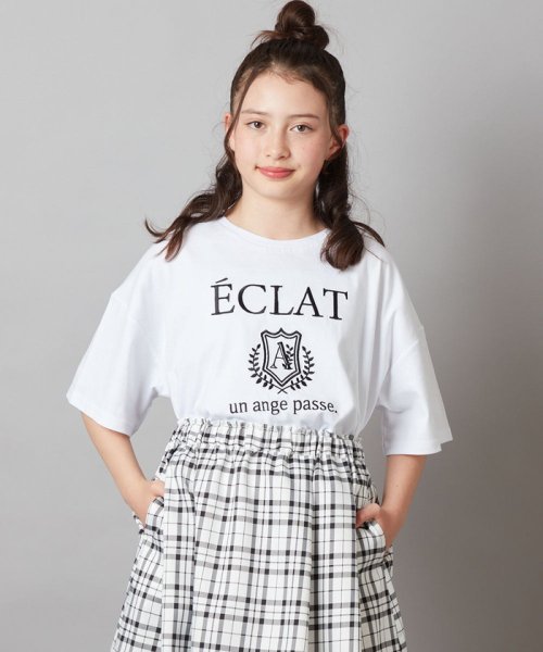 a.v.v(KID'S)(アー・ヴェ・ヴェキッズ)/[140－150]エンブレム刺繍オーバーシルエットＴシャツ/img08