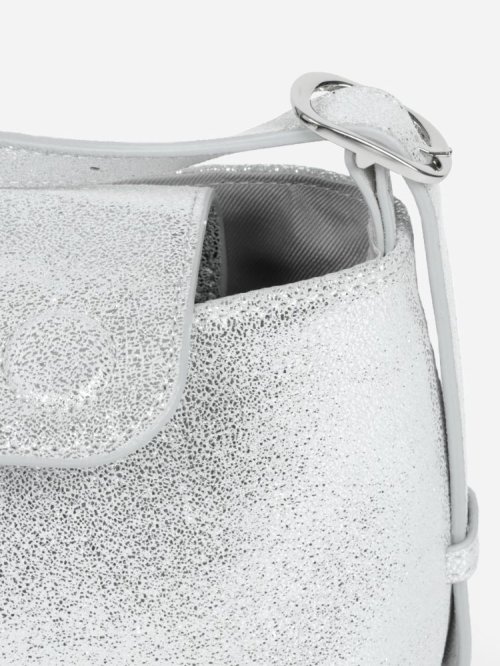 nouer　シルバーラメレザーバッグ 本体