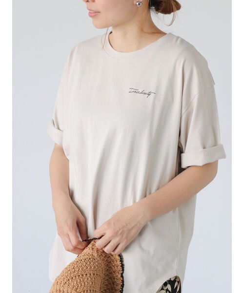 Lugnoncure(ルノンキュール)/前後ロゴ刺繍Tシャツ/img06