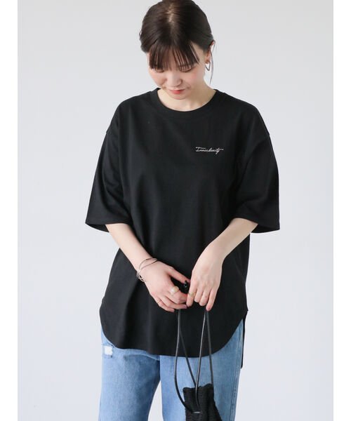 Lugnoncure(ルノンキュール)/前後ロゴ刺繍Tシャツ/img12