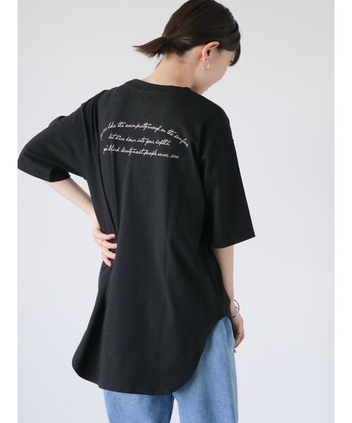 Lugnoncure(ルノンキュール)/前後ロゴ刺繍Tシャツ/img14