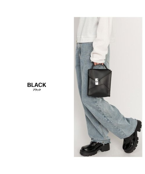 SVEC(シュベック)/ミニショルダーバッグ レディース 斜めがけ 大人 スクエアショルダーバッグ 肩がけ かっこいい かわいい おしゃれ 可愛い 韓国ファッション ブラック 黒 白/img08