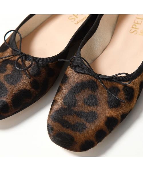 SPELTA バレエシューズ IMMA CAVALLINO レオパード スクエアトゥ IMMA SPELTA バレエシューズ CAVALLINO レオパード