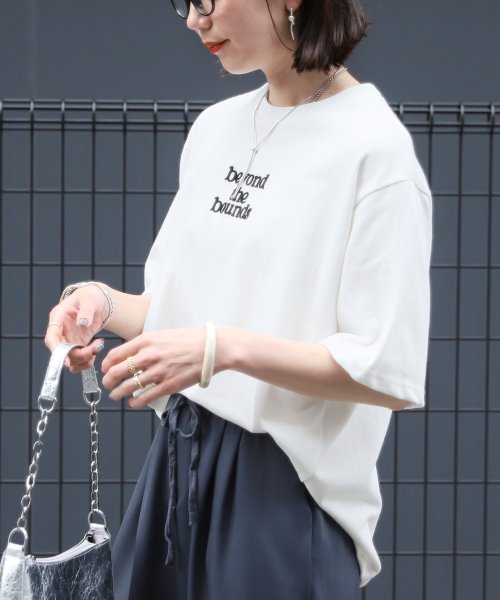 reca(レカ)/ロゴ刺?半袖Tシャツ(R24130－k)/img02