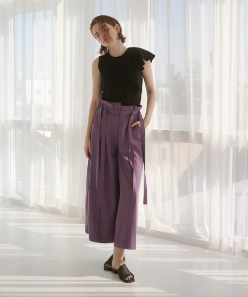 MIELI INVARIANT(ミエリ インヴァリアント)/Trimming Patch Ribbon Pants/img05