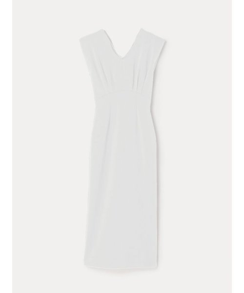 ニュアンスネックストレートカットワンピース 着丈 バスト 肩幅 ウエスト ヒップ 裾幅