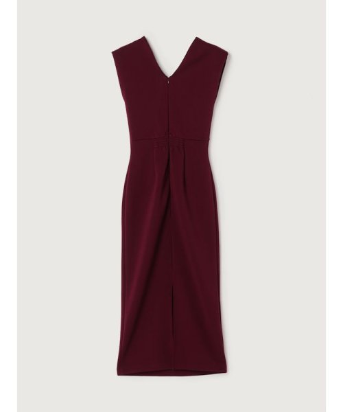 ニュアンスネックストレートカットワンピース 着丈 バスト 肩幅 ウエスト ヒップ 裾幅