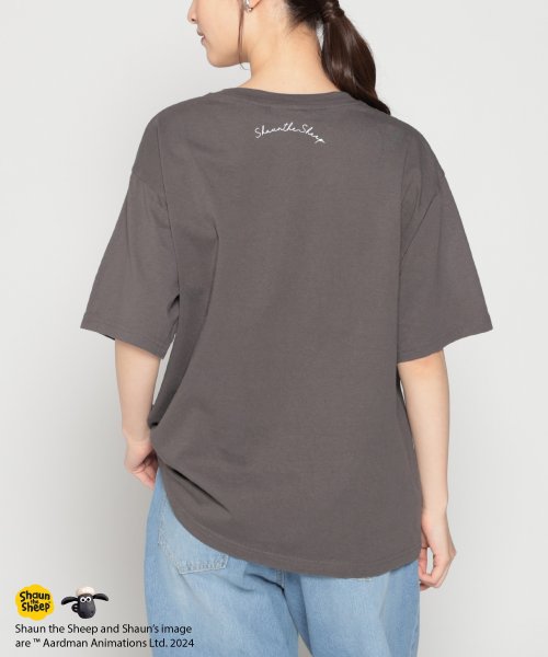 Honeys(ハニーズ)/ひつじのショーン／半袖Ｔ トップス Tシャツ カットソー 綿100％ イラストプリント /img02