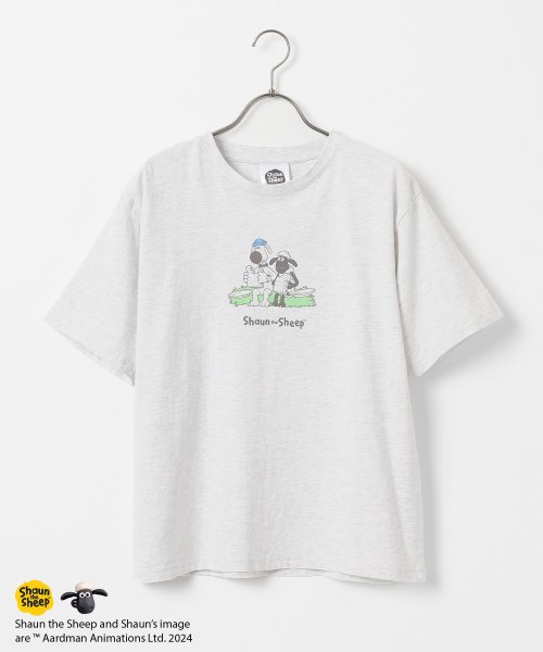 Honeys(ハニーズ)/ひつじのショーン／半袖Ｔ トップス Tシャツ カットソー 綿100％ イラストプリント /img21