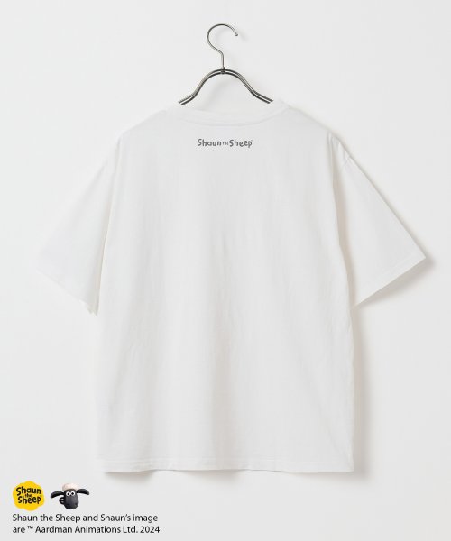Honeys(ハニーズ)/ひつじのショーン／半袖Ｔ トップス Tシャツ カットソー 綿100％ イラストプリント /img28