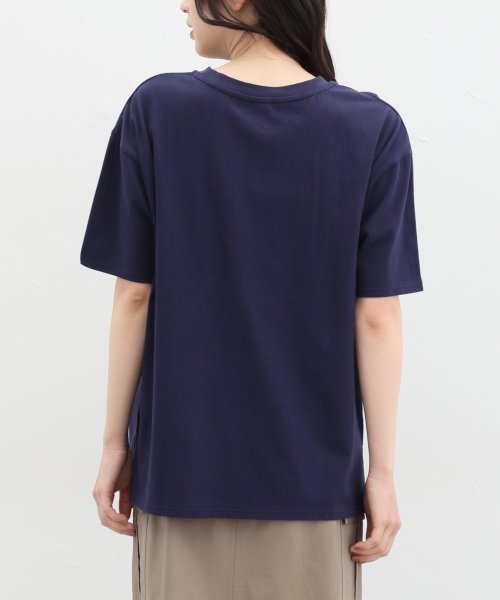 Honeys(ハニーズ)/ゆるカレッジプリントＴ トップス Tシャツ カットソー 半袖Tシャツ ロゴT UVカット /img26