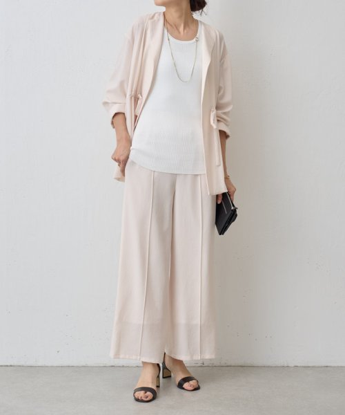 《LIVETART》ライトジョーゼットワイドパンツ LIVETART