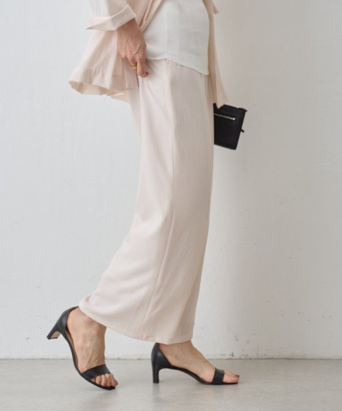 《LIVETART》ライトジョーゼットワイドパンツ LIVETART
