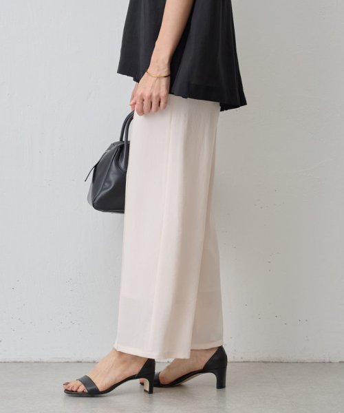 《LIVETART》ライトジョーゼットワイドパンツ LIVETART