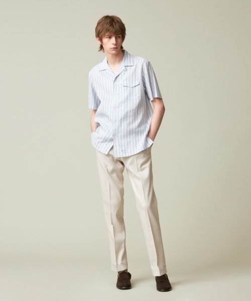 J.PRESS MENS(J．プレス　メンズ)/【HYBRID LINEN】オープンカラーシャツ/img08