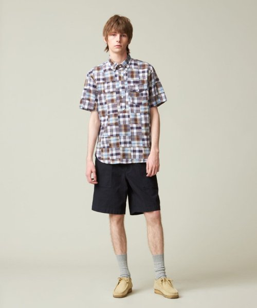 J.PRESS MENS(J．プレス　メンズ)/パッチワーク プルオーバーシャツ/img01