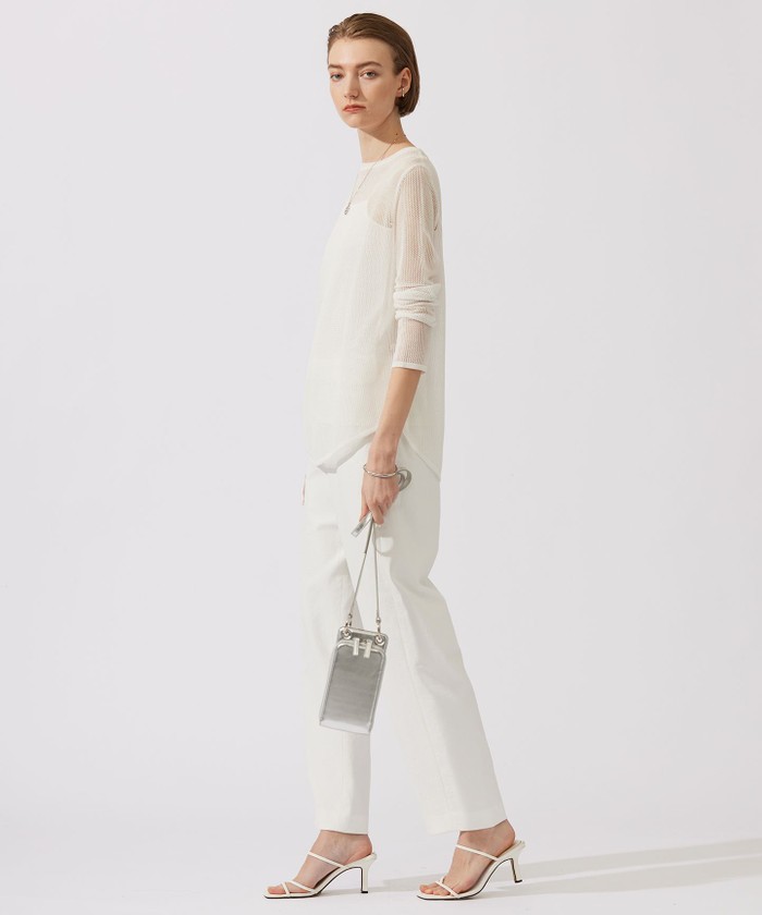 新品♡　2024SS　ICB　洗える　ドライメッシュ　シアーニット　トップス ICB｜【洗える】 ドライメッシュ ニットトップス | Rakuten