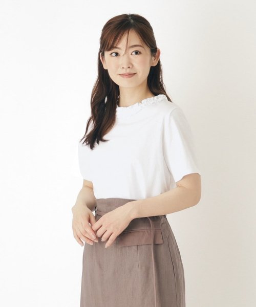  LAURA ASHLEY(ローラアシュレイ)/【2WAY／日本製／コットン100％】フリルカラーTシャツ/img11