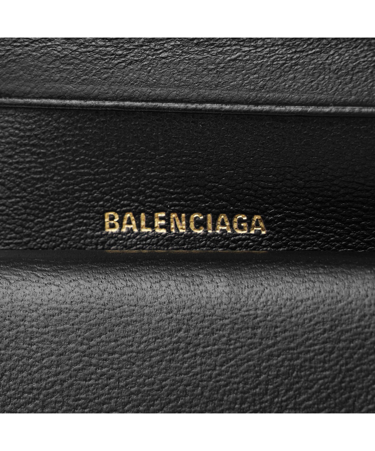 バレンシアガ BALENCIAGA 二つ折り財布 ロゴ シグネチャー 719702 ブラック