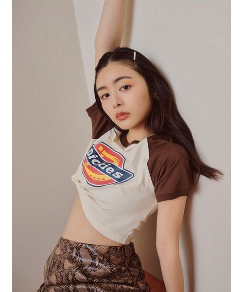 LILY BROWN(リリー ブラウン)/【LILY BROWN Dickies(R)】クロップドロゴTシャツ/img04