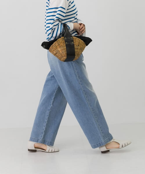 かぐれフェードデニムイージーパンツ