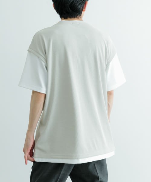 ITEMS URBANRESEARCH(アイテムズアーバンリサーチ（メンズ）)/『吸水速乾/UVカット』高機能サーマルフェイクレイヤードトップス/img08