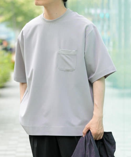 ITEMS URBANRESEARCH(アイテムズアーバンリサーチ（メンズ）)/接触冷感 TRストレッチ 半袖ポケTシャツ/img03