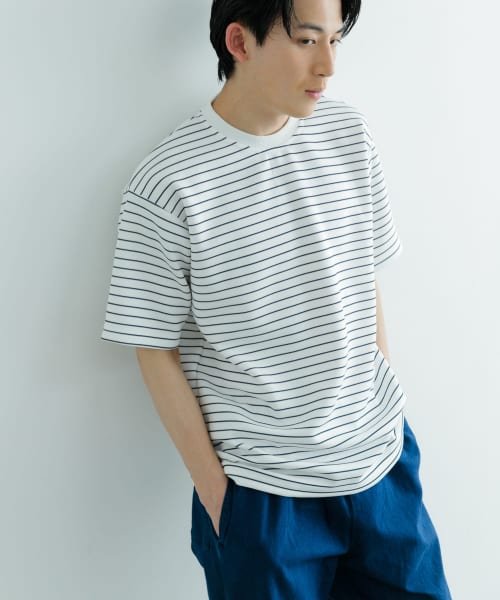  ダンボールボーダー ショートスリーブ カットソー