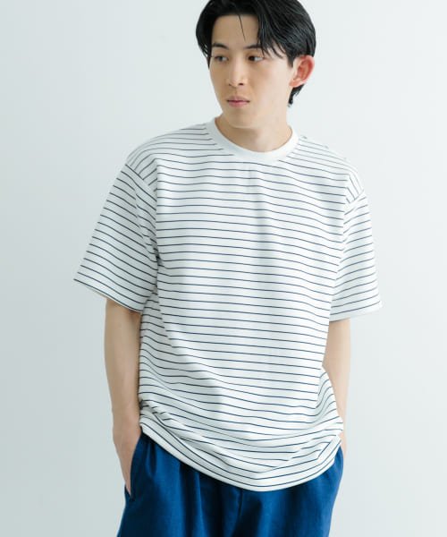  ダンボールボーダー ショートスリーブ カットソー