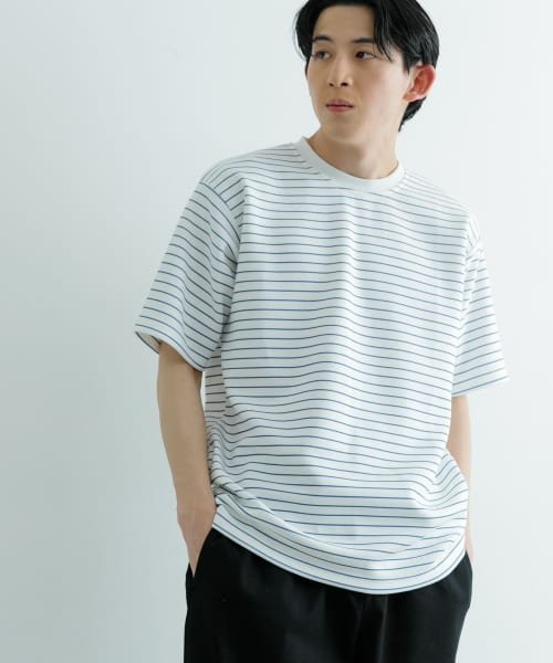  ダンボールボーダー ショートスリーブ カットソー