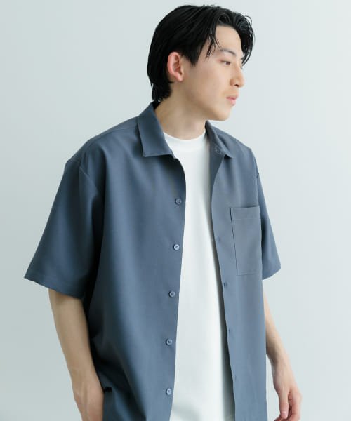 ITEMS URBANRESEARCH(アイテムズアーバンリサーチ（メンズ）)/『セットアップ対応』吸水速乾 ストレッチトロ 半袖シャツ/img07