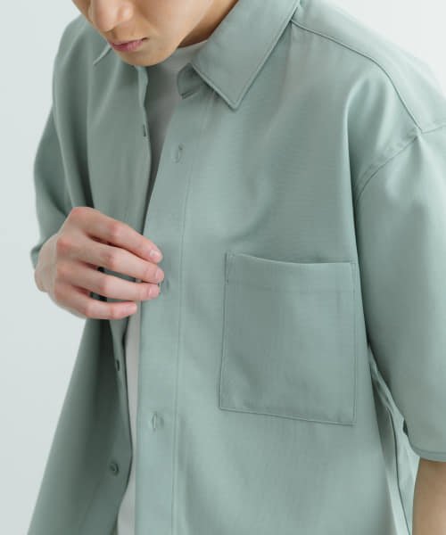 ITEMS URBANRESEARCH(アイテムズアーバンリサーチ（メンズ）)/ドライタッチ レギュラーカラー 半袖シャツ/img20