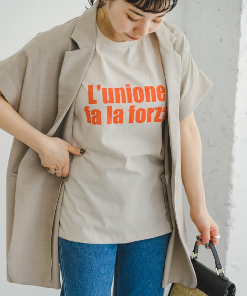 ITEMS URBANRESEARCH(アイテムズ アーバンリサーチ（レディース）)/ロゴハンソデTシャツ/img02