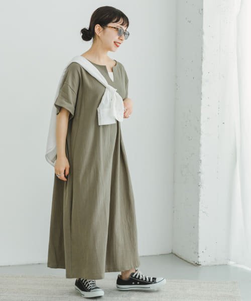 ITEMS URBANRESEARCH(アイテムズ アーバンリサーチ（レディース）)/ヨウリュウカフタンワンピース/img12