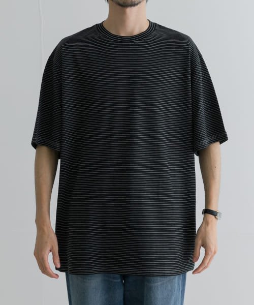 URBAN RESEARCH(アーバンリサーチ)/Yonetomi　GARMENT DYED BORDER T－SHIRTS/img01