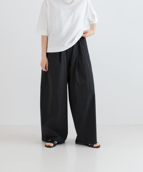 URBAN RESEARCH(アーバンリサーチ)/AMOMENTO　COTTON BANDING WIDE PANTS/img01