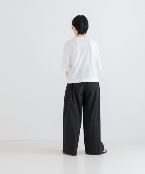 URBAN RESEARCH(アーバンリサーチ)/AMOMENTO　COTTON BANDING WIDE PANTS/img04