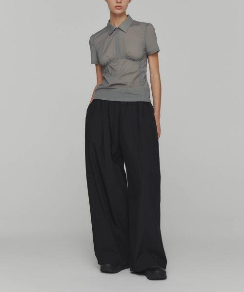 AMOMENTO　COTTON BANDING WIDE PANTS AMOMENTO