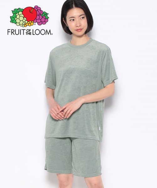 FRUIT OF THE LOOM(フルーツオブザルーム)/FRUIT OF THE LOOM クルーネックパイルルームウェア セットアップ / ユニセックス ギフト パジャマ/img09