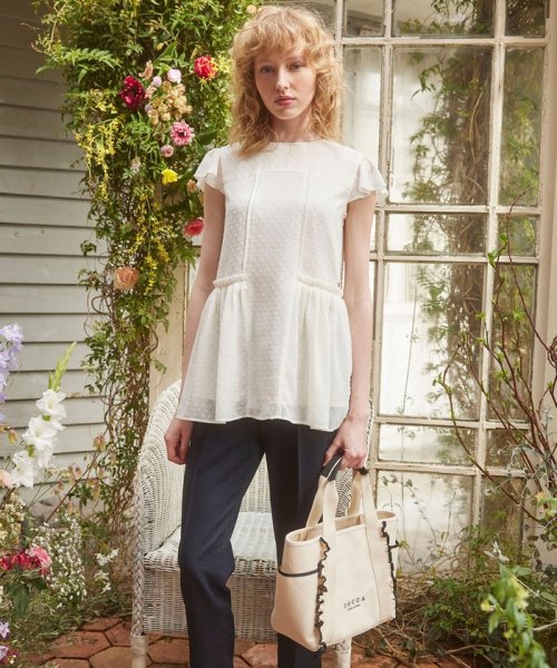 FRILL CANVASTOTE キャンバストートバッグ オープン