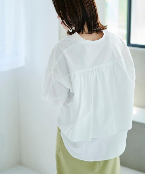 le.coeur blanc(ルクールブラン)/2WAYパールボタンシャツ/img41