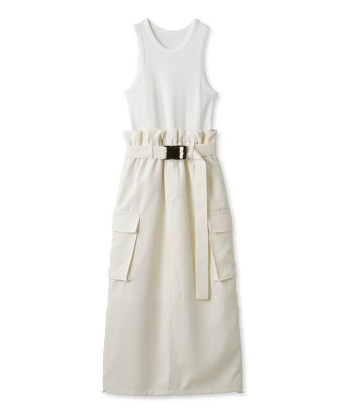 アメスリタンクドッキングカーゴスカートワンピース 予めご了承ください