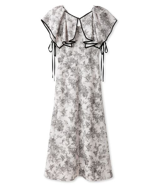 【WEB限定サイズあり】ラッフルボレロパイピングワンピース 予めご了承ください