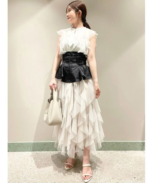 ペプラムベルトチュールスカート 予めご了承ください